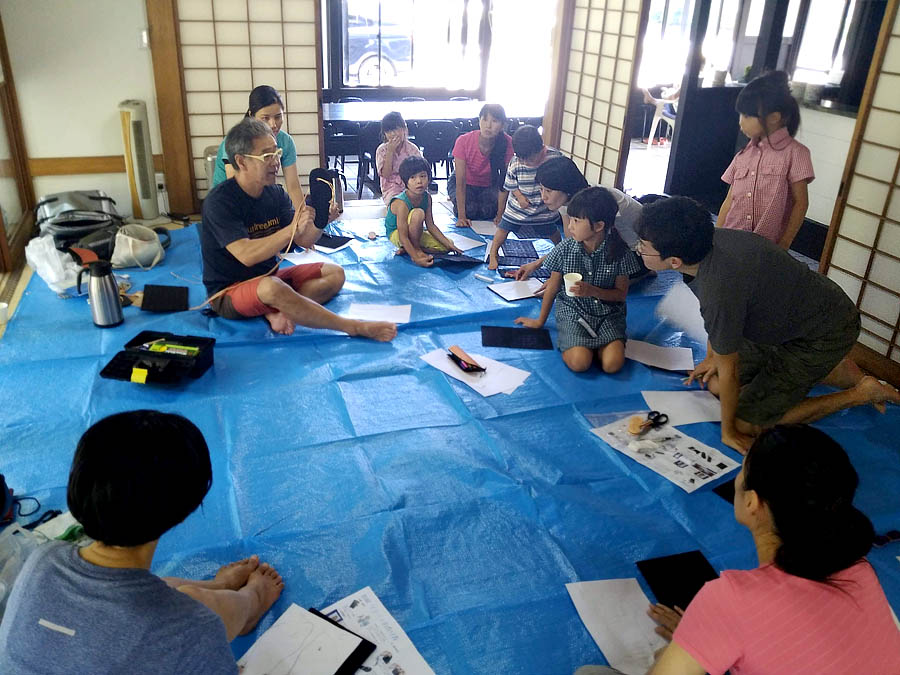 ちびっ子の野生が覚醒！！＜ワラーチづくり @あきる野市＞